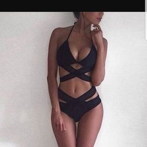 Black halter Bikini